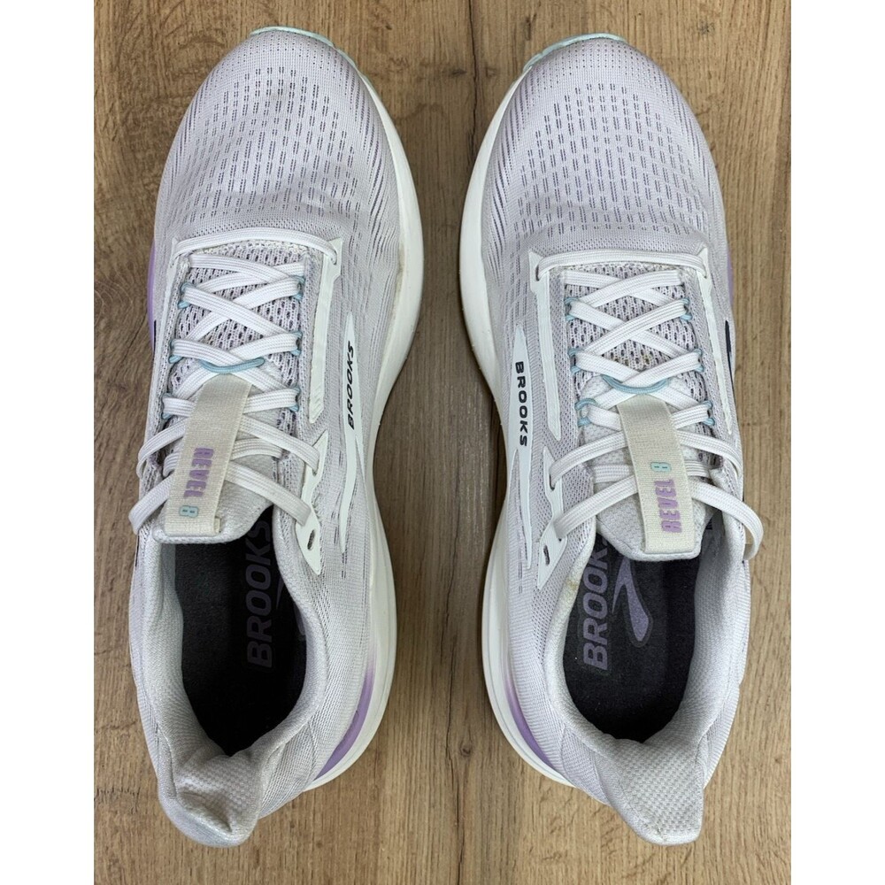 Brooks Revel Womens Size 11 Running Shoes White Purple Athletic Sneakers - Picture 10 of 12